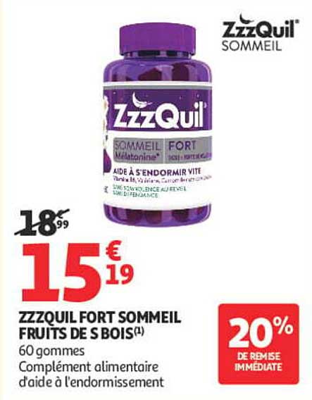 ZZZQuil Fort Sommeil Fruits des Bois