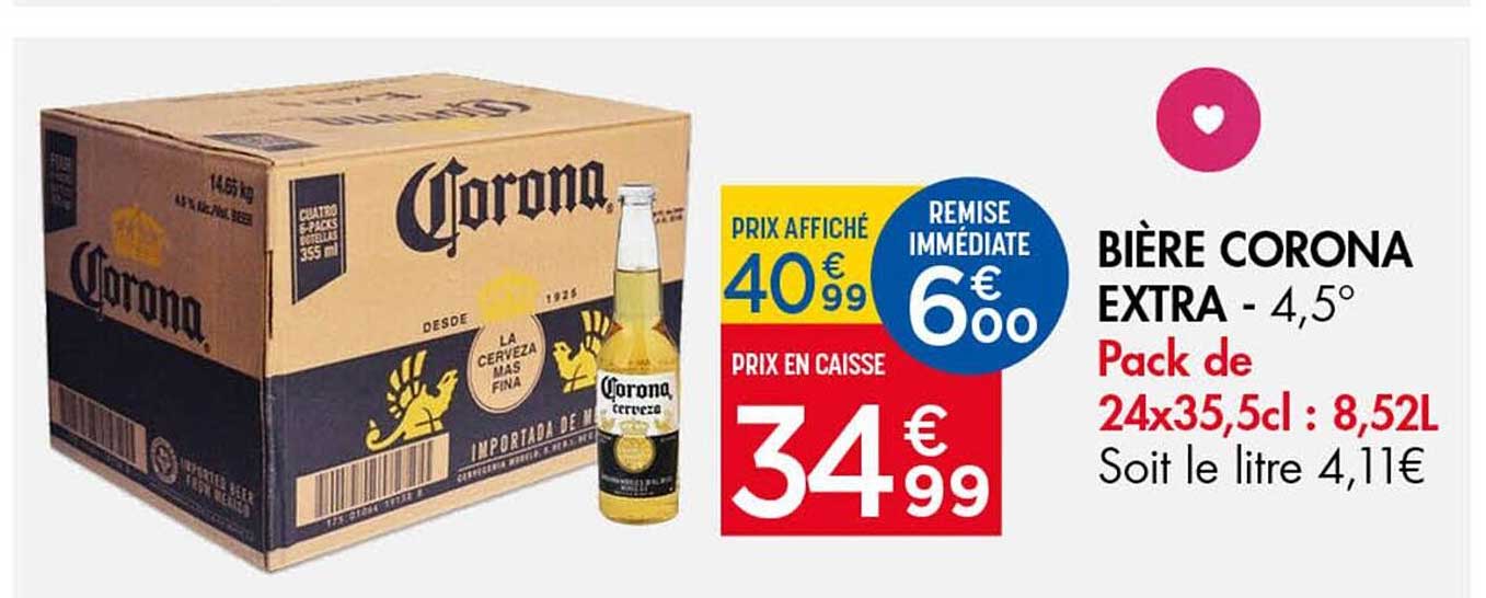 BIÈRE CORONA EXTRA - 4,5°