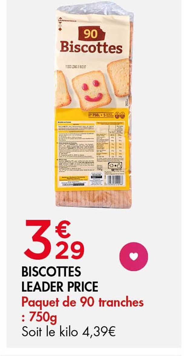BISCOTTES LEADER PRICE