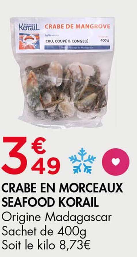 CRABE EN MORCEAUX SEAFOOD KORAIL