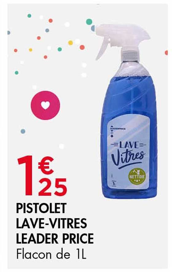 PISTOLET LAVE-VITRES LEADER PRICE