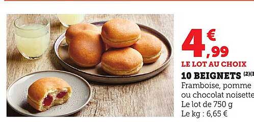 10 BEIGNETS (2) au choix