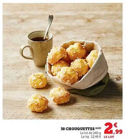 30 CHOUQUETTES (240g)