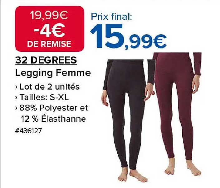 32 DEGREES Legging Femme