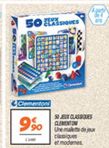 50 JEU CLASSIQUES CLEMENTONI