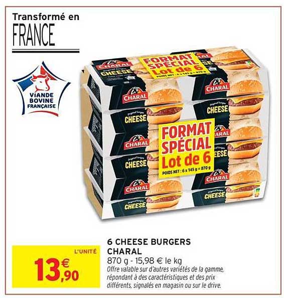 6 Cheese Burgers Charal