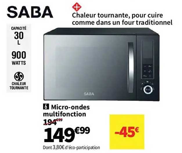 6 Micro-ondes multifonction