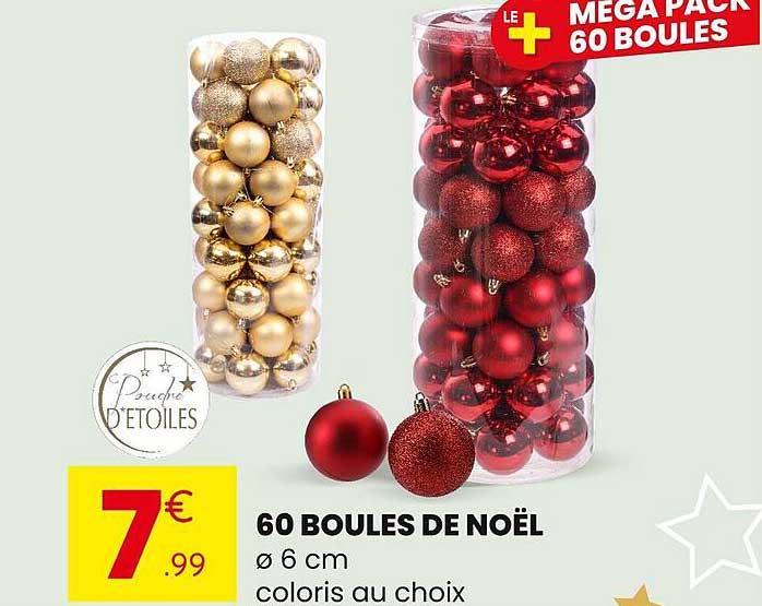 60 BOULES DE NOËL