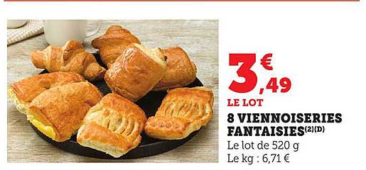 8 VIENNOISERIES FANTAISIES