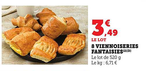 8 VIENNOISERIES FANTAISIES