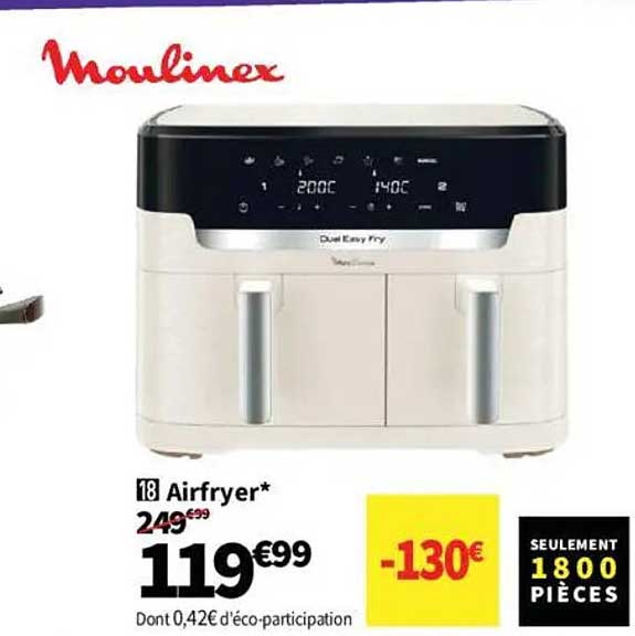 Airfryer Moulinex - Dual Easy Fry