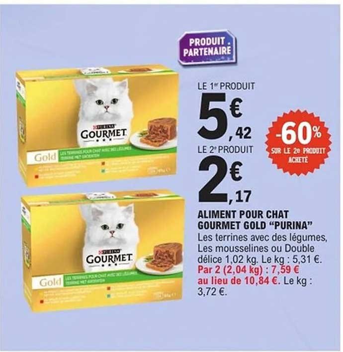 ALIMENT POUR CHAT GOURMET GOLD "PURINA"