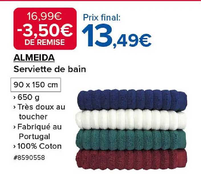 ALMEIDA Serviette de bain