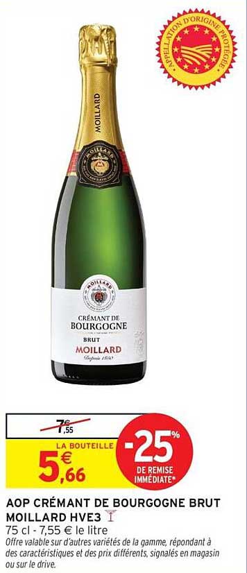 AOP CRÉMANT DE BOURGOGNE BRUT MOILLARD HVE3