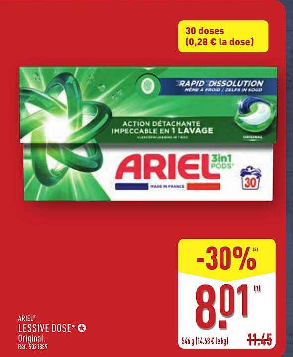 ARIEL® LESSIVE DOSE 3in1 PODS - Original