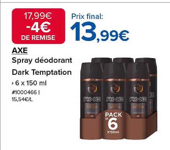 AXE Spray déodorant Dark Temptation