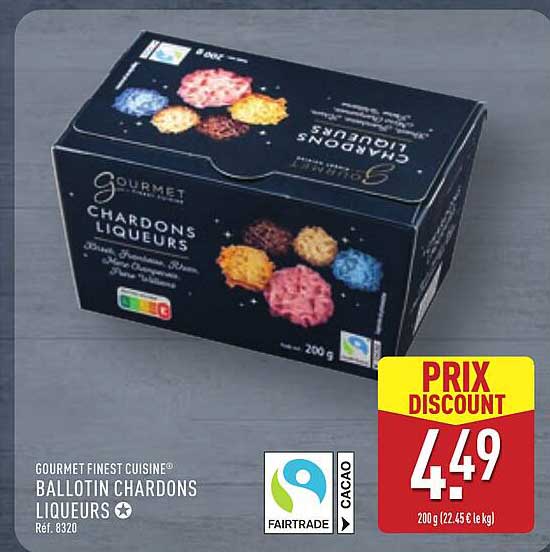 BALLOTIN CHARDONS LIQUEURS