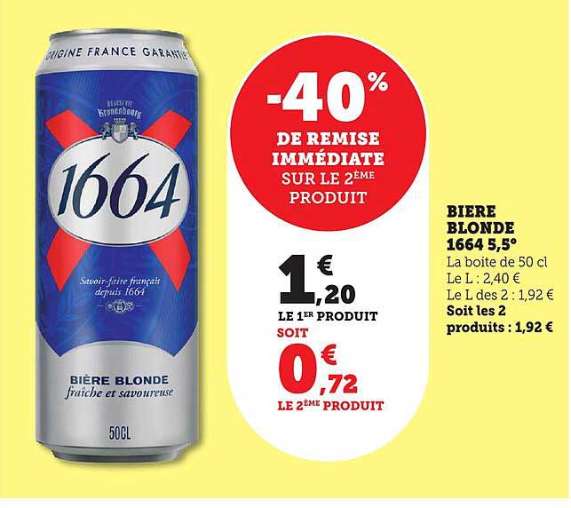 BIERE BLONDE 1664 5,5°