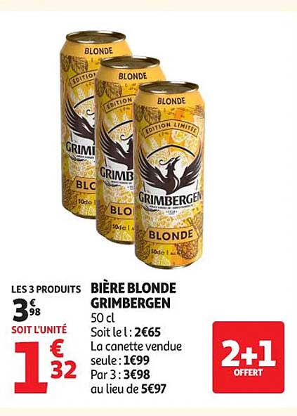 Bière Blonde Grimbergen