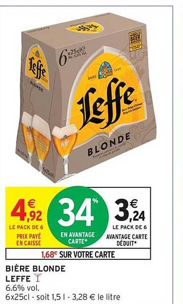 Bière Blonde Leffe