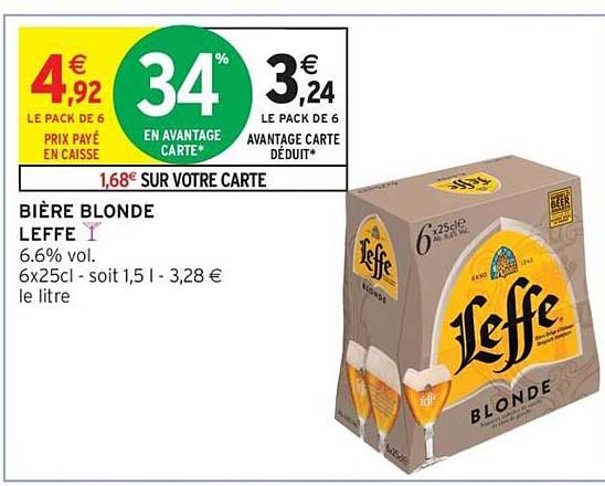 BIÈRE BLONDE LEFFE