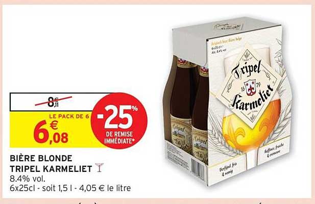 BIÈRE BLONDE TRIPEL KARMELIET