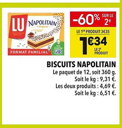 BISCUITS NAPOLITAIN