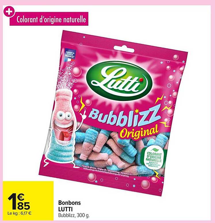 Bonbons Lutti Bubblizz, 300 g