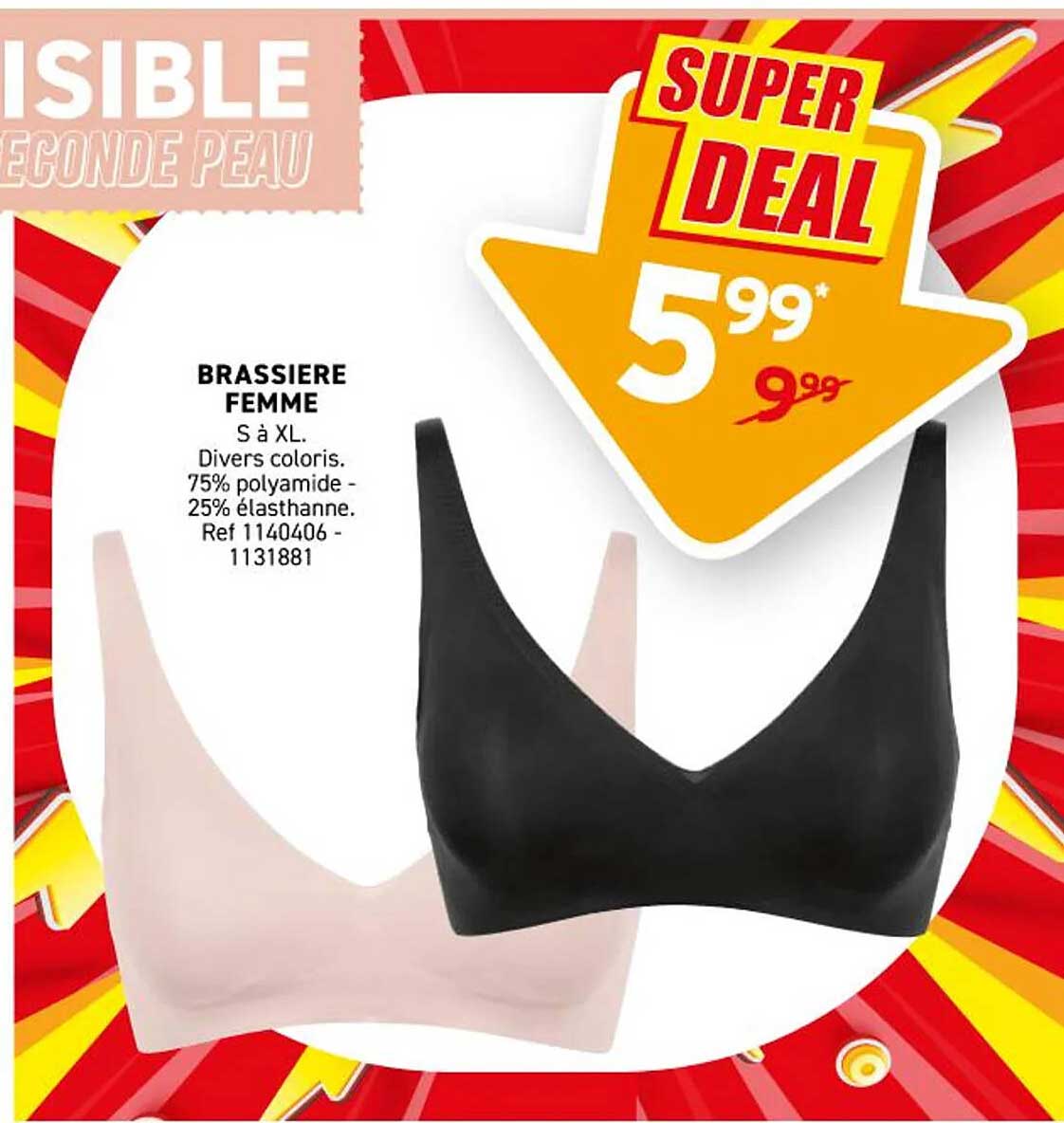 BRASSIÈRE FEMME S à XL