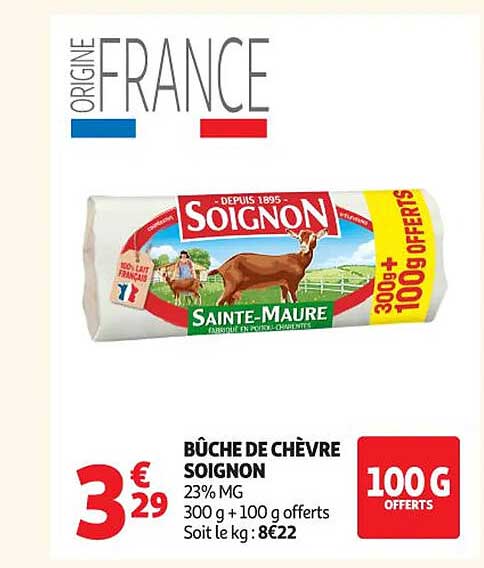 BÛCHE DE CHÈVRE SOIGNON