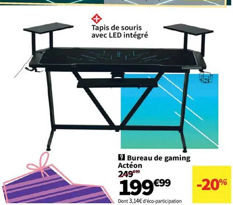 Bureau de gaming Actéon