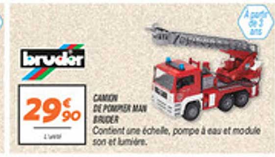 CAMION DE POMPIER MAN BRUDER