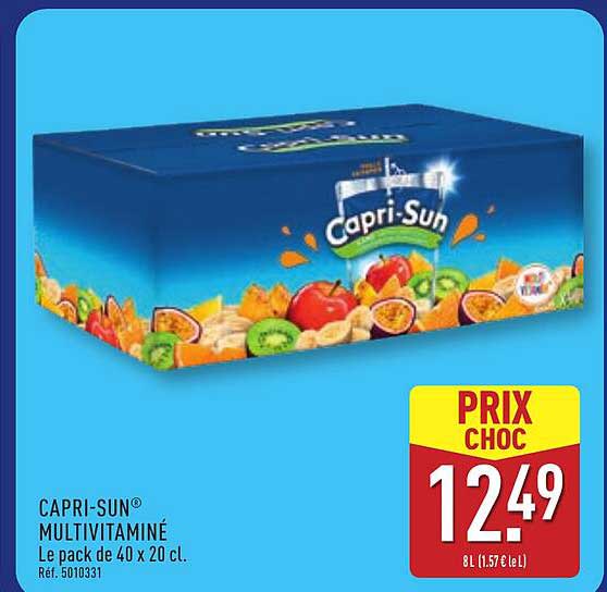 CAPRI-SUN® MULTIVITAMINÉ Le pack de 40 X 20 cl.