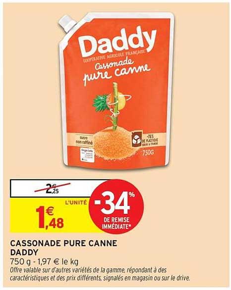 CASSONADE PURE CANNE DADDY