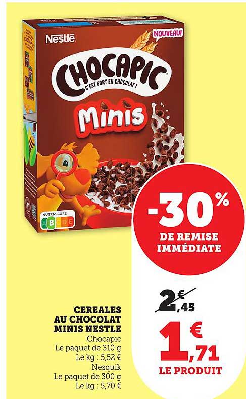 Céréales au chocolat Minis Nestlé