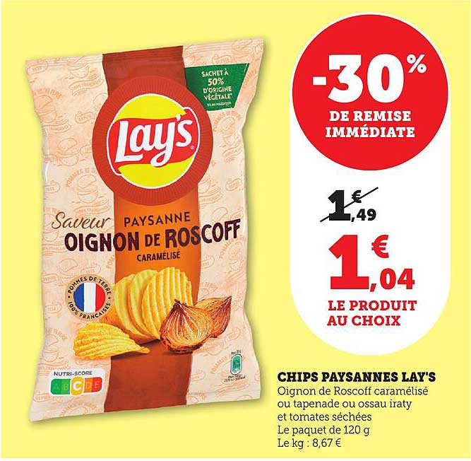 CHIPS PAYSANNES LAY'S