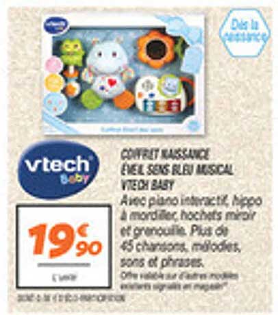 COFFRET KASSOULET ÉVEIL SENS BLEU MUSICAL VTECH BABY
