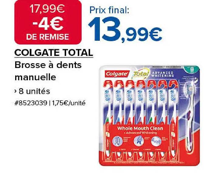 COLGATE TOTAL Brosse à dents manuelle