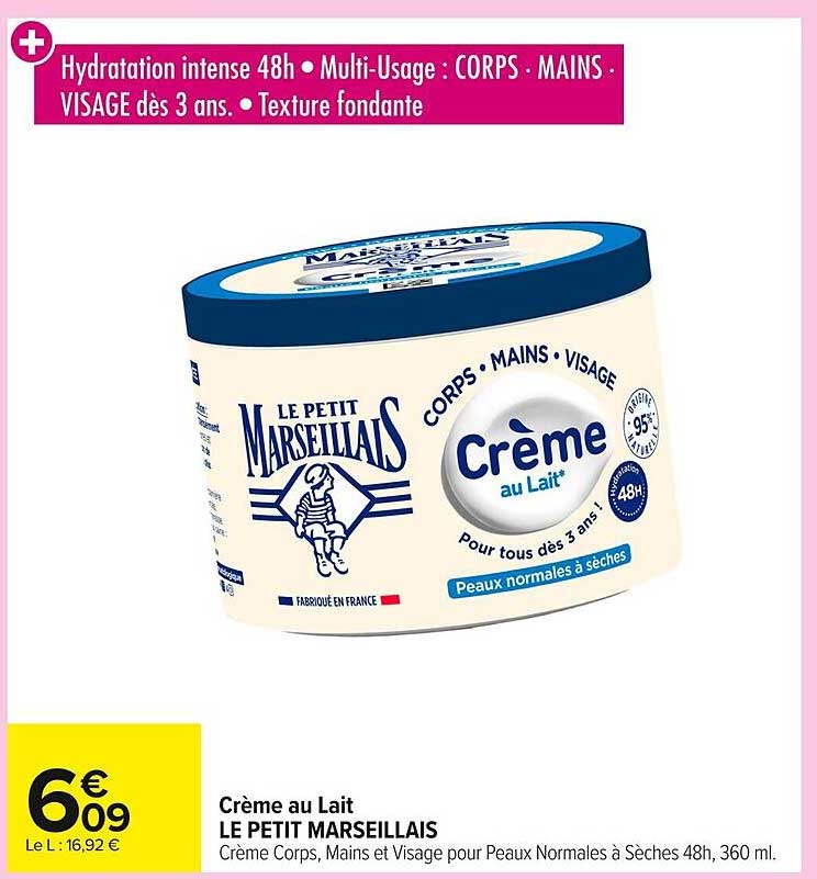 Crème au Lait LE PETIT MARSEILLAIS