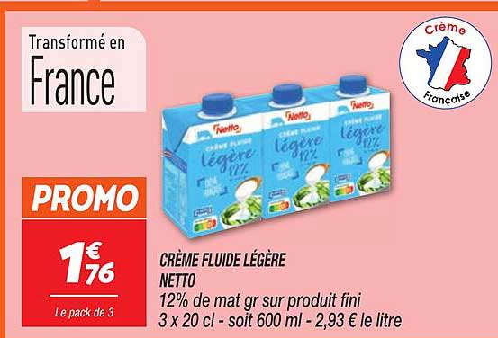 CRÈME FLUIDE LÉGÈRE NETTO
