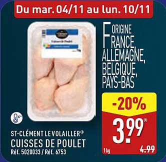 CUISSES DE POULET ST-CLÉMENT LE VOLAILLER®