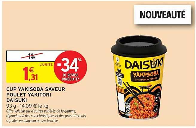 CUP YAKISOBA SAVEUR YAKITORI DAISUKI