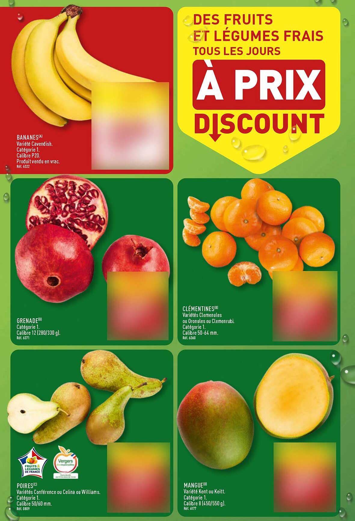 DES FRUITS ET LÉGUMES FRAIS TOUS LES JOURS À PRIX DISCOUNT