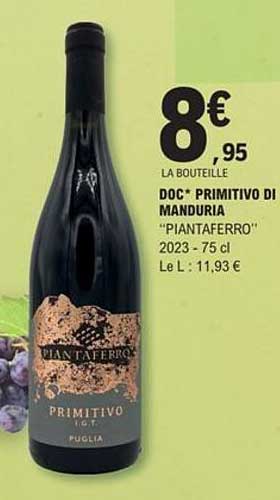 DOC* PRIMITIVO DI MANDURIA "PIANTAFERRO"