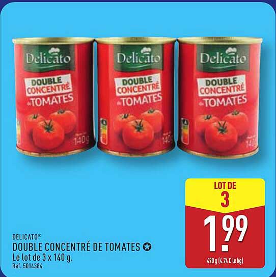 DOUBLE CONCENTRÉ DE TOMATES