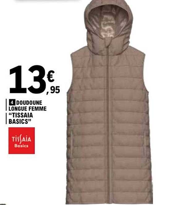 Doudoune longue femme "Tissaia Basics"