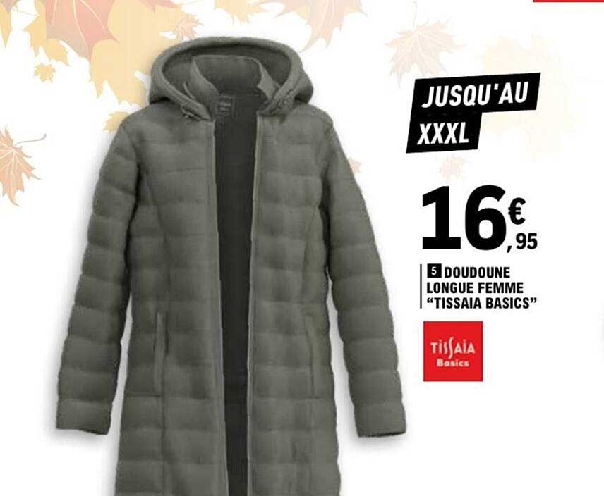 Doudoune longue femme "Tissaïa Basics"