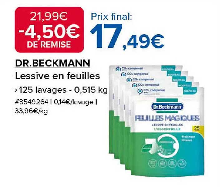 DR.BECKMANN Lessive en feuilles