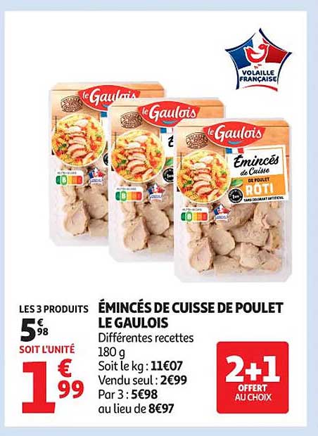 Émincés de Cuisse de Poulet Le Gaulois