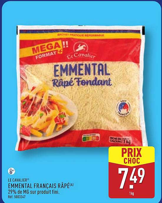 EMMENTAL FRANÇAIS RÂPÉ FONDANT